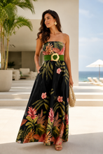 Cargar imagen en el visor de la galería, Tropical Stamp Long Dress

