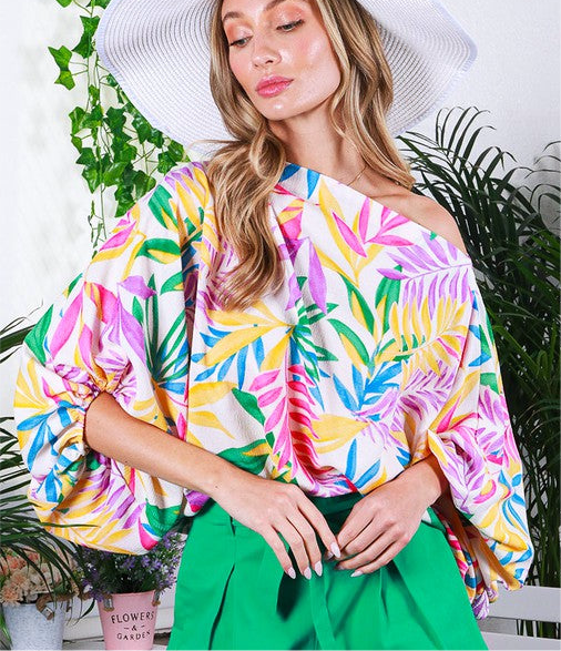 Tropical Printed Top