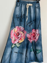 Load image into Gallery viewer, Casual Denim Print Graphic Wide Leg Pants
