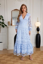 Load image into Gallery viewer, Black Maxi Dress Long Sleeves

