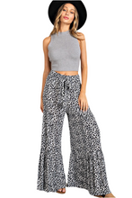 Load image into Gallery viewer, Animal Print Wide Leg Pants
