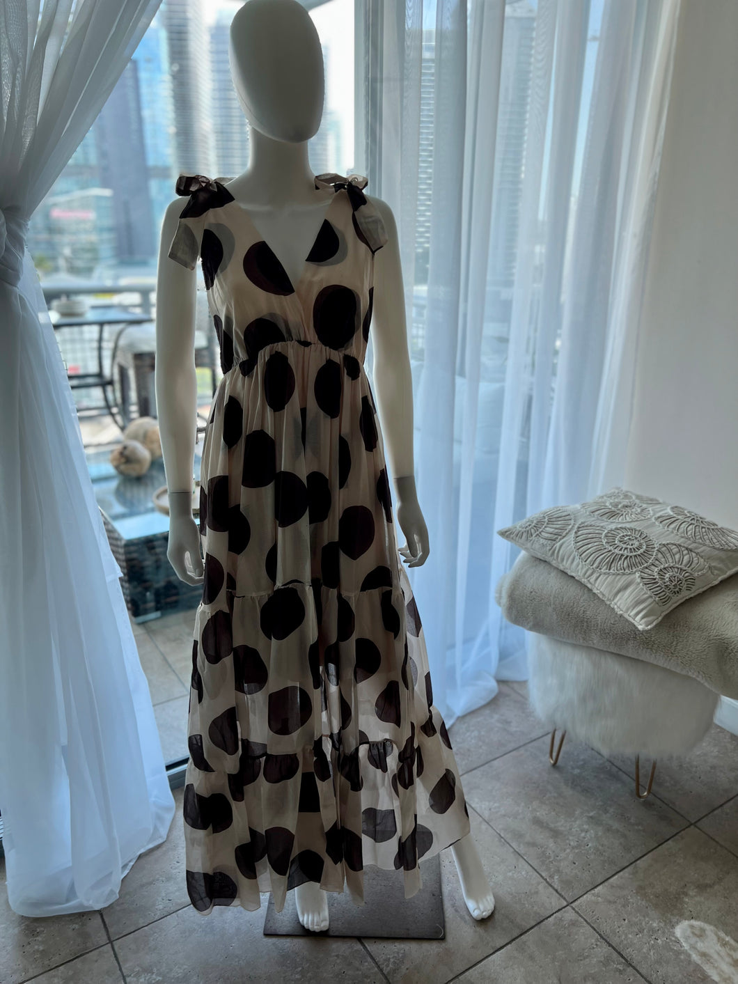Polka Dots Maxi Dress