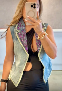 Denim Bolero Jacket
