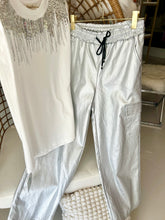 Load image into Gallery viewer, Metallic Palazzo Cargo Pant
