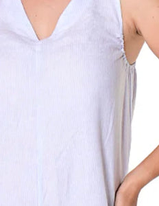 Stripped Linen Overall