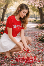 Load image into Gallery viewer, Amor Foil Print Puff Shoulder Top
