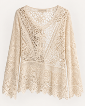Load image into Gallery viewer, Bell Sleeve Crochet Top
