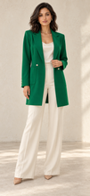 Cargar imagen en el visor de la galería, Green Mid Length Coat
