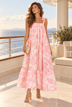 Cargar imagen en el visor de la galería, Creamy Rose Floral Maxi Dress
