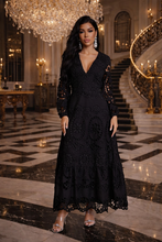 Load image into Gallery viewer, Black Maxi Dress Long Sleeves
