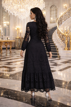 Load image into Gallery viewer, Black Maxi Dress Long Sleeves
