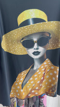 Load and play video in Gallery viewer, Woman Face Designer Blouse Black &amp; Yellow
