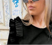 Load image into Gallery viewer, Asymmetrical Black Dress
