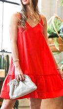 Load image into Gallery viewer, Cherry Red Casual Dress
