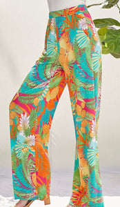 Tropical Palazzo High Waist