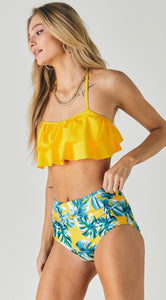 Tropical High Waist Bikini