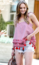 Load image into Gallery viewer, Red Gingham Top
