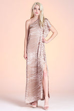 Load image into Gallery viewer, Satin One Shoulder Dress
