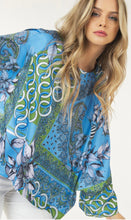 Load image into Gallery viewer, Blue Multi Print Top
