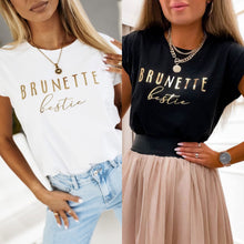 Cargar imagen en el visor de la galería, BRUNETTE bestie T-Shirt
