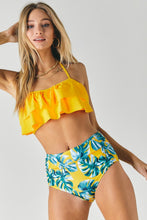Cargar imagen en el visor de la galería, Tropical High Waist Bikini
