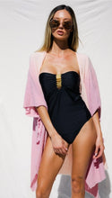 Cargar imagen en el visor de la galería, Black Strapless Swimsuit
