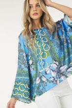 Load image into Gallery viewer, Blue Multi Print Top
